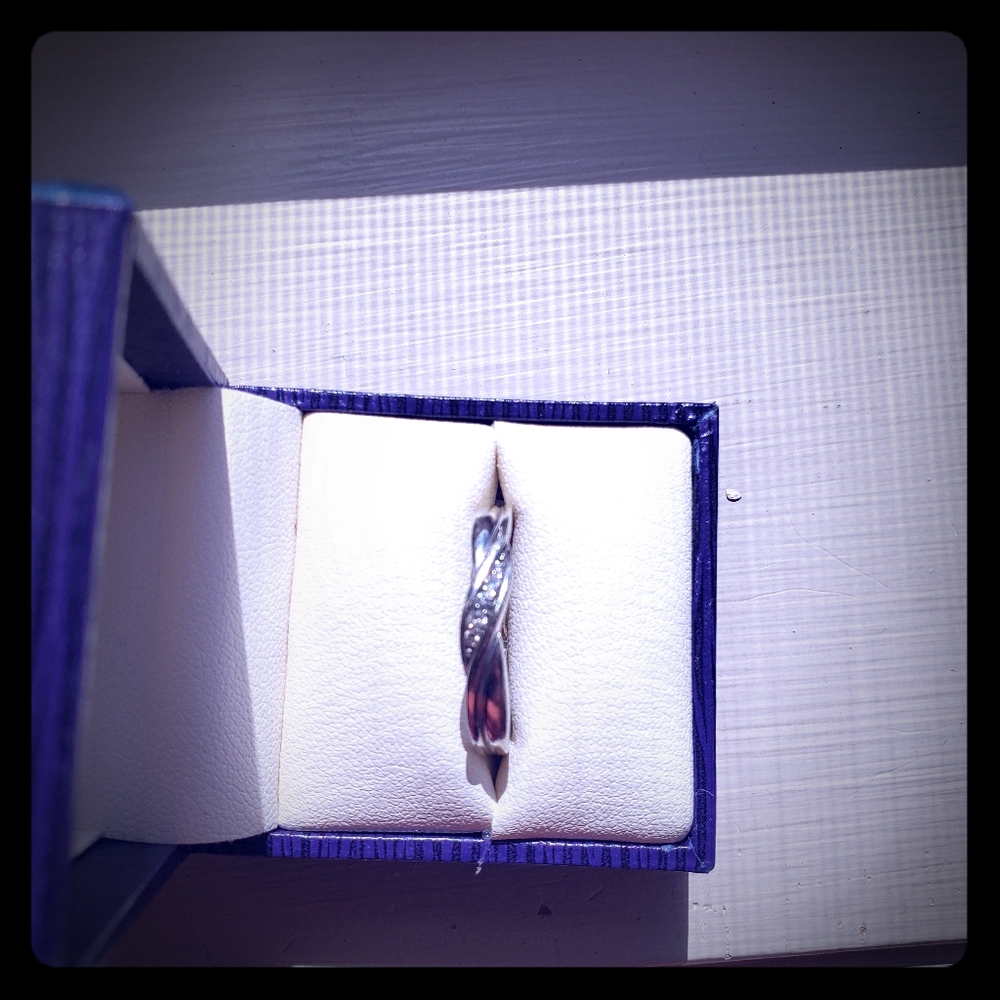 Unisex Ben Moss Diamond and Whitegold Band